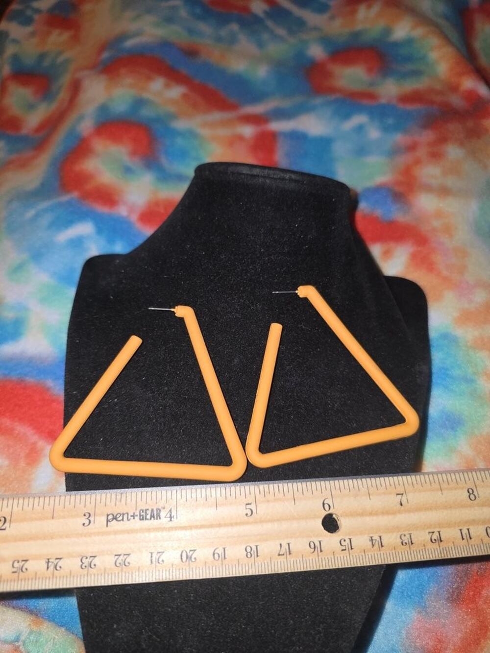 Vintage Geometric Triangle Hoop Earrings